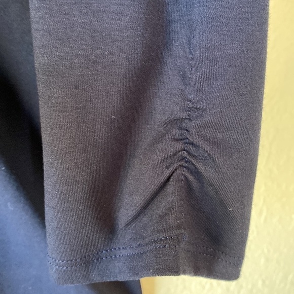 WHBM Blue Beaded V Neck Top Size Medium - Picture 7 of 13